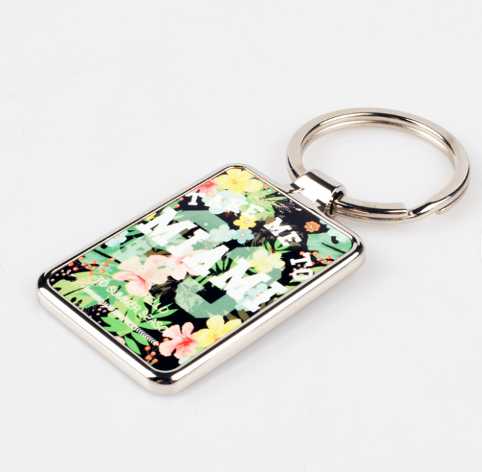 π Metal Sublimation Keychains with Aluminum Insert