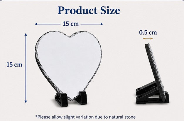 Heart-Shaped Photo Slate (Sublimation)