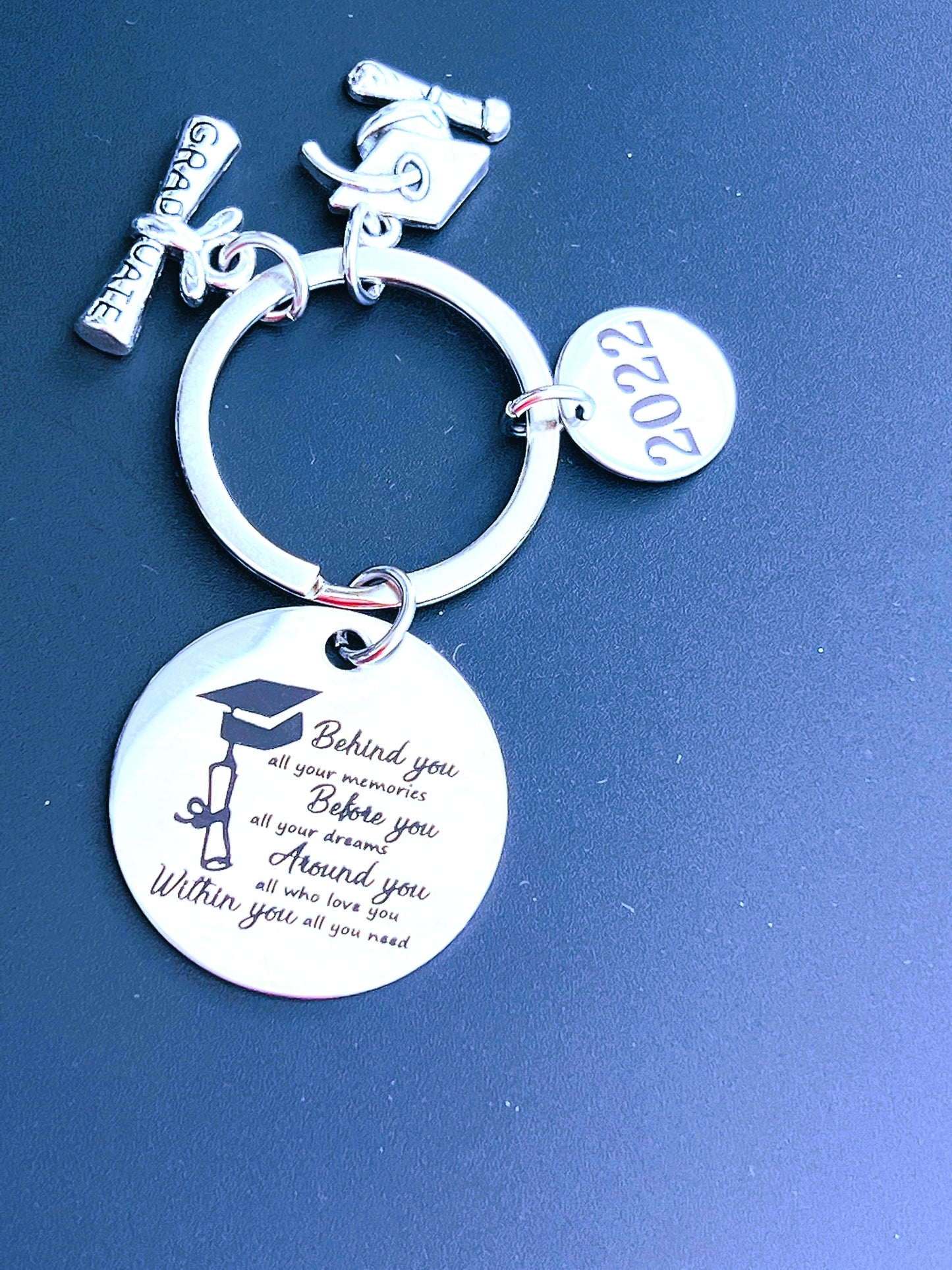 Graduation Keychain with charms - Behind You