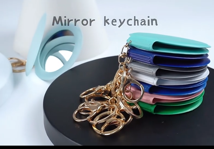 Round Mirror Keychain