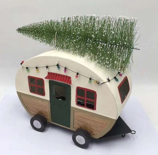 Vintage Style Camper Van Ornament