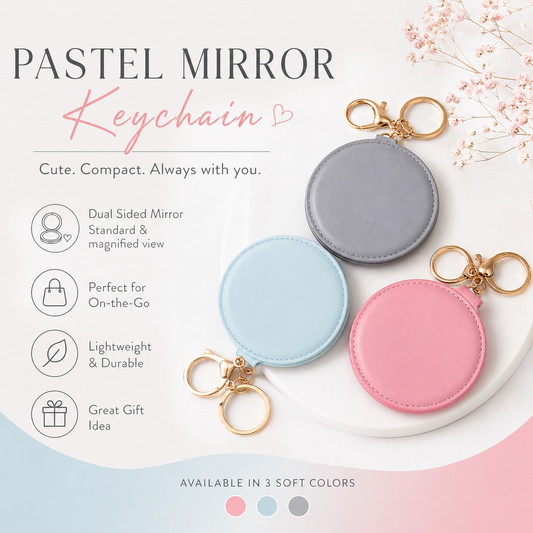 Round Mirror Keychains