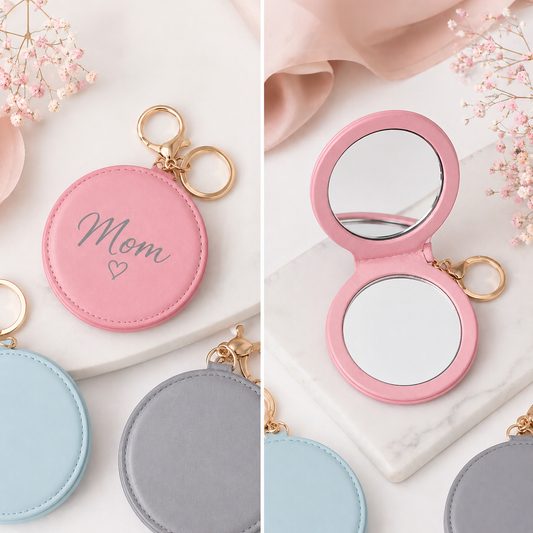 Round Mirror Keychains