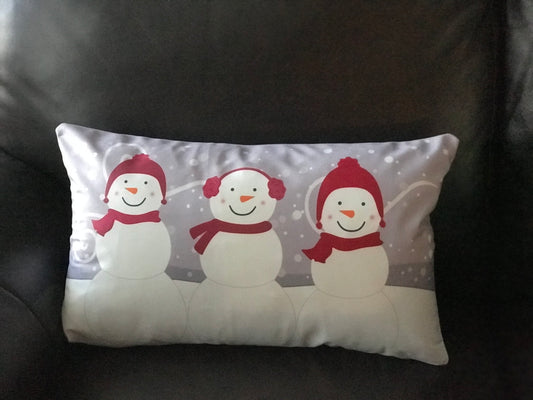 Snowman Family Pillow Case ( Family of 3/4/5)