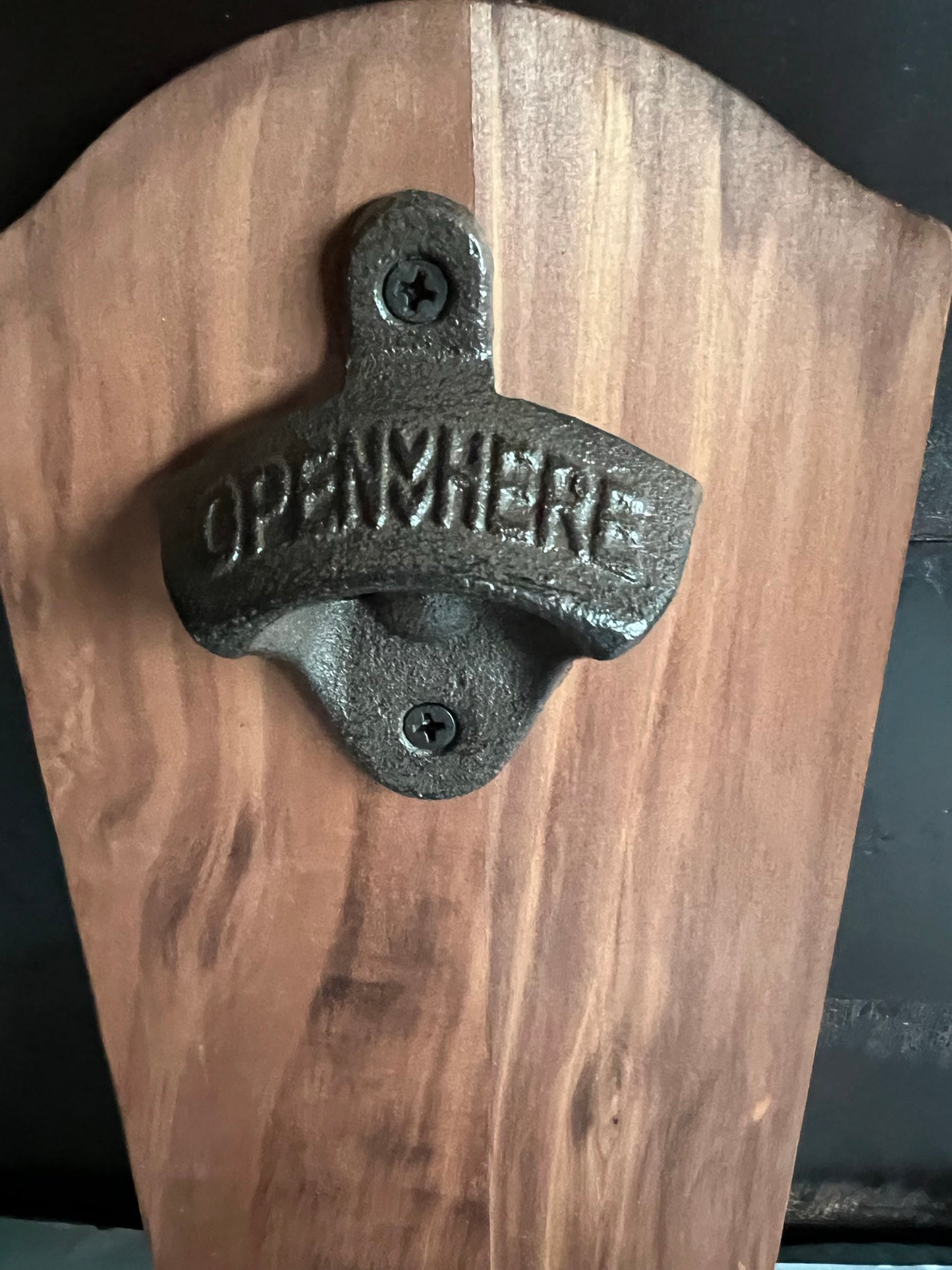 Vintage Wall Mounted Bottle Opener with Cap Collector