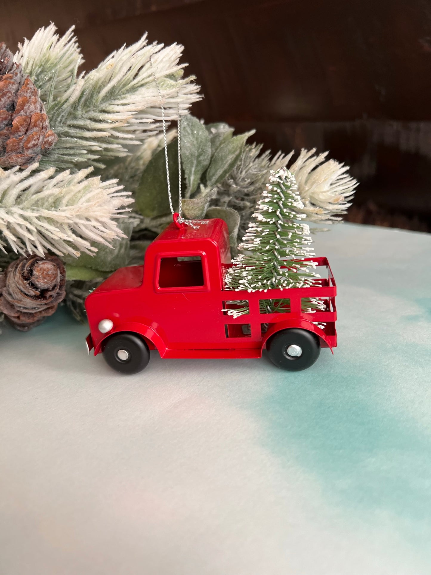 Red Truck Christmas Ornament