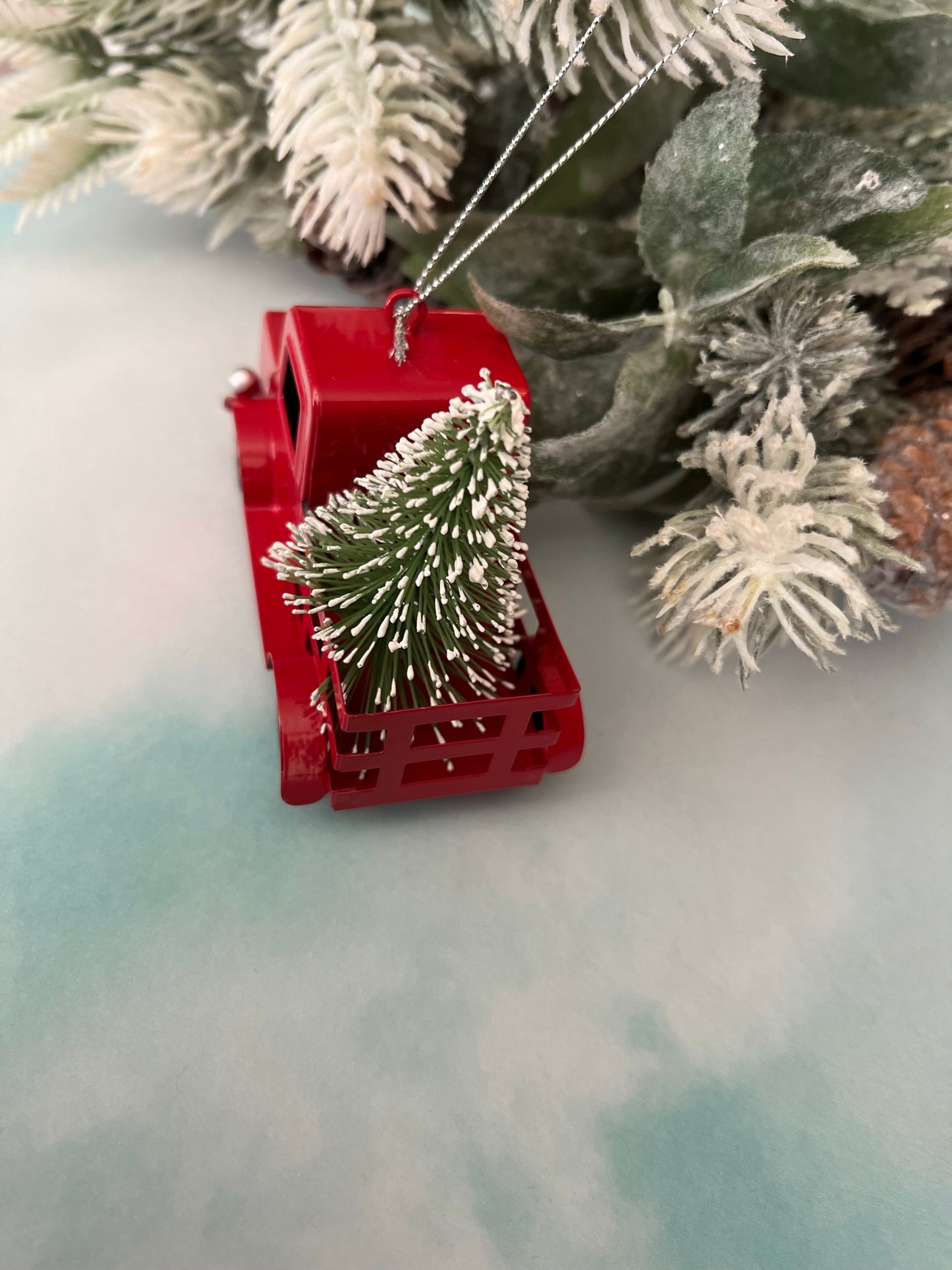 Red Truck Christmas Ornament