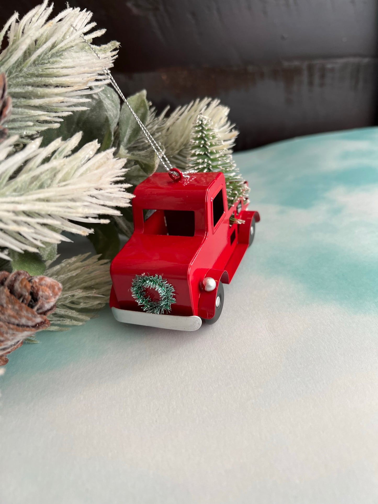 Red Truck Christmas Ornament