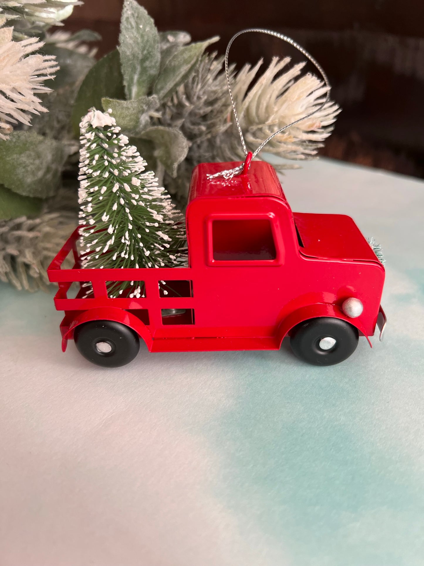 Red Truck Christmas Ornament