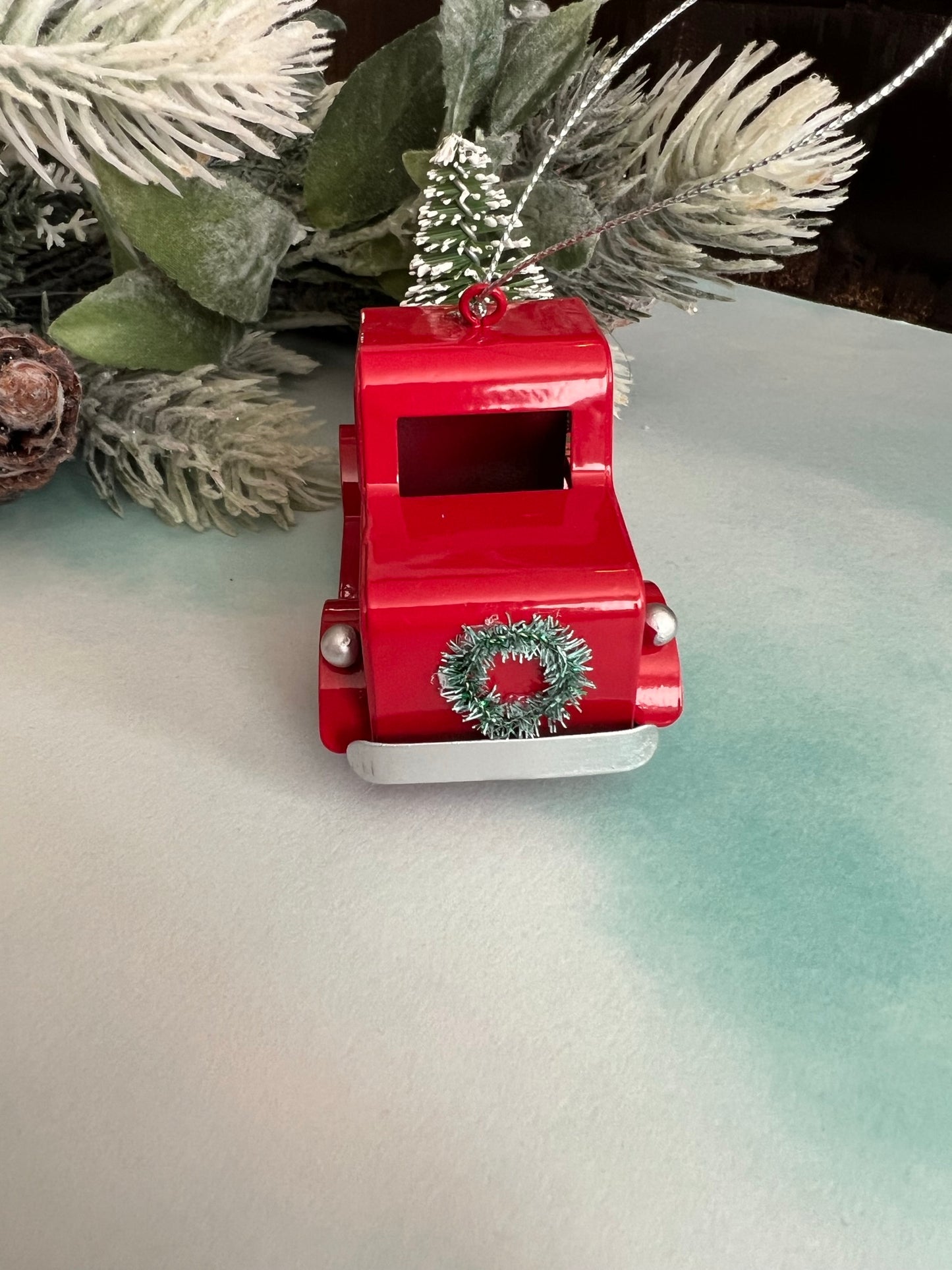 Red Truck Christmas Ornament