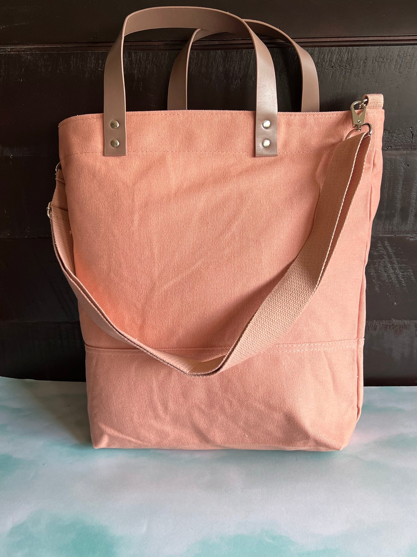 Large Totes with Leather Handles