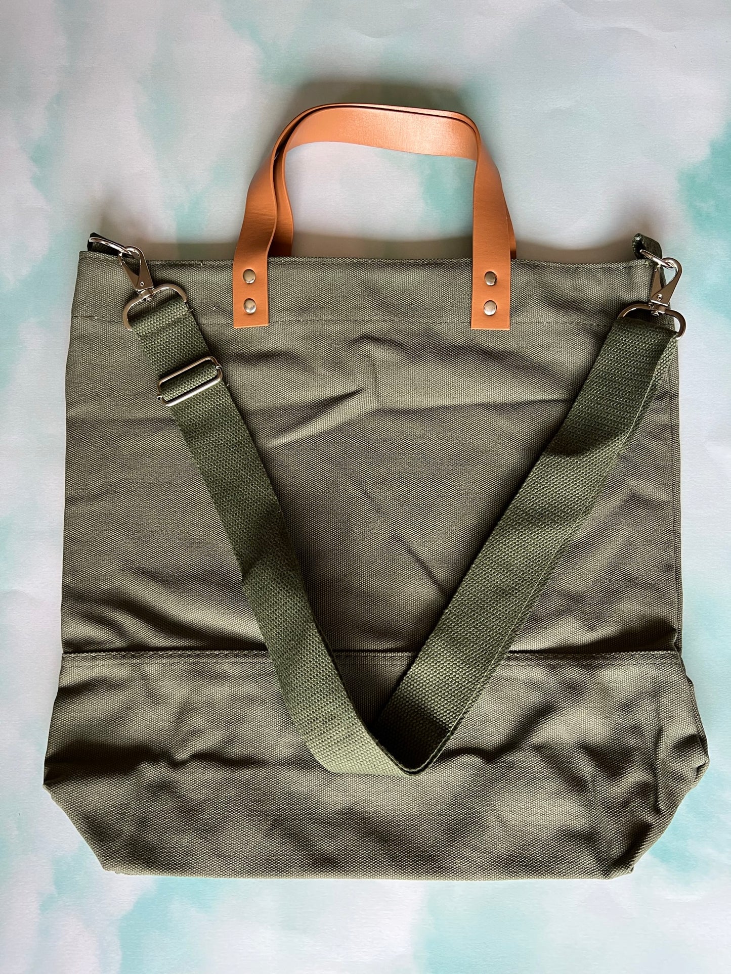 Large Totes with Leather Handles