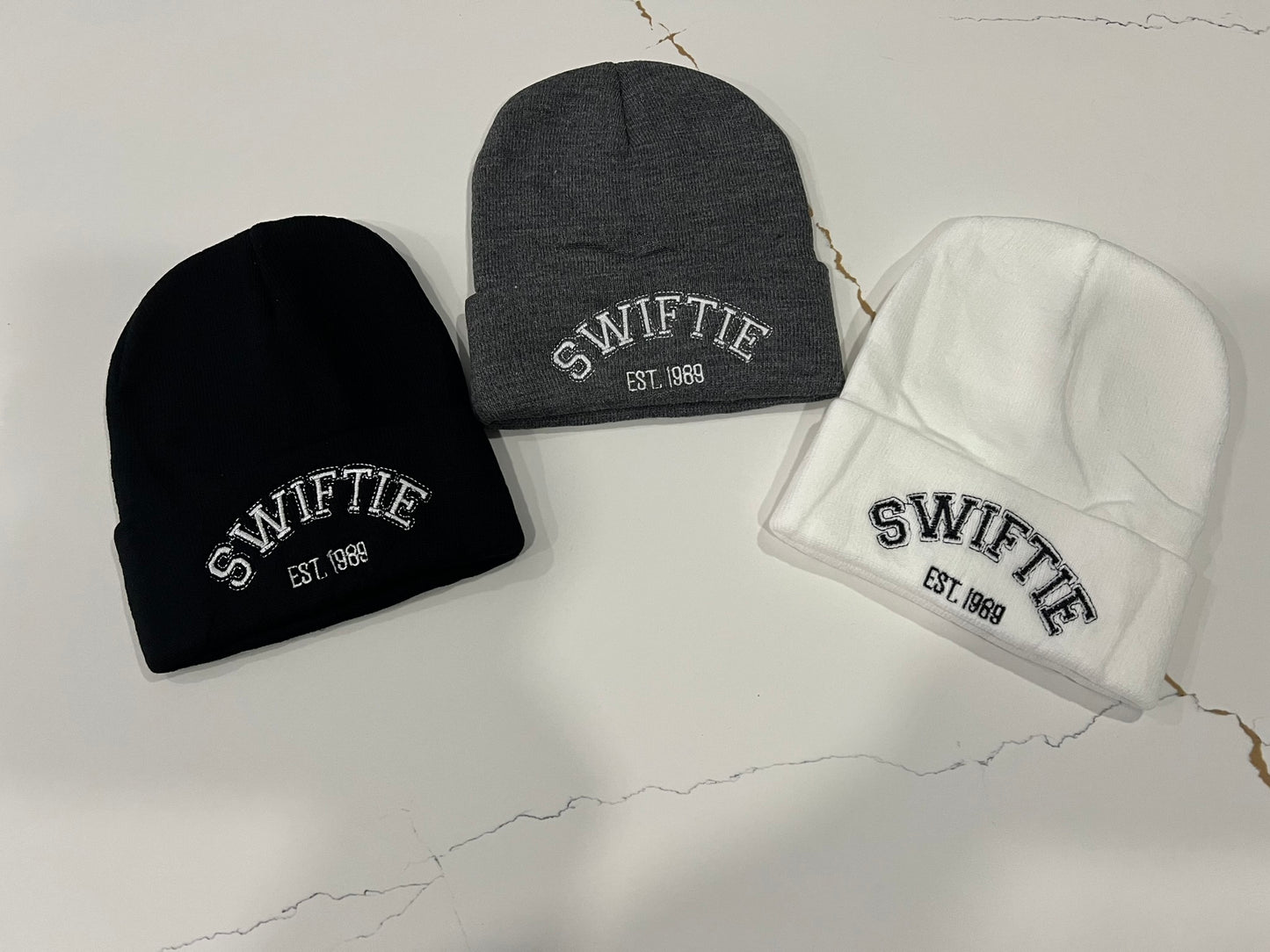 Beanie Toques Hats Embroidered