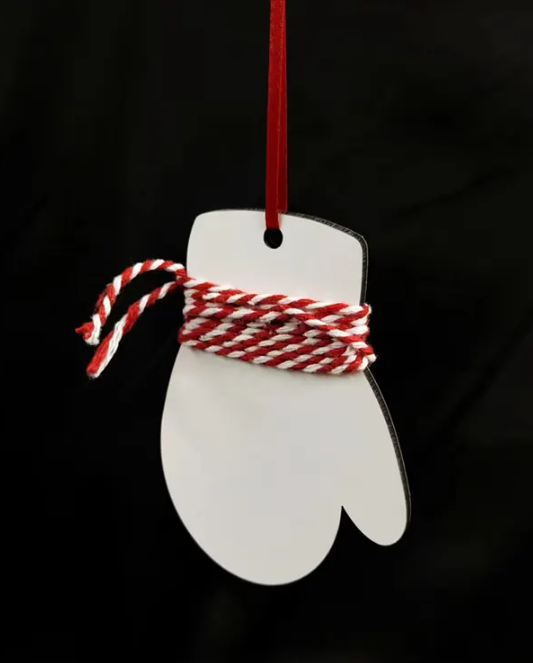 MDF Mitten Ornament