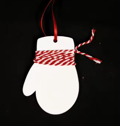 MDF Mitten Ornament