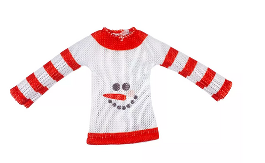 🎄 Elf Doll Ugly Sweater – Snowman Edition! 🎄