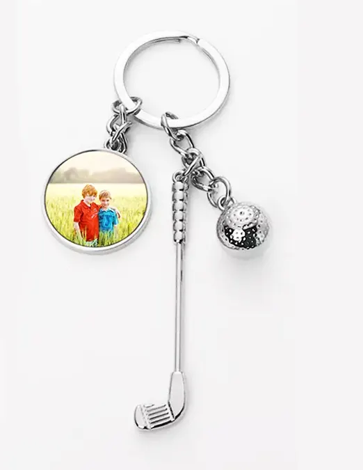 Fathers Day KeyChain with Golf Theme (With Sublimation Disc)