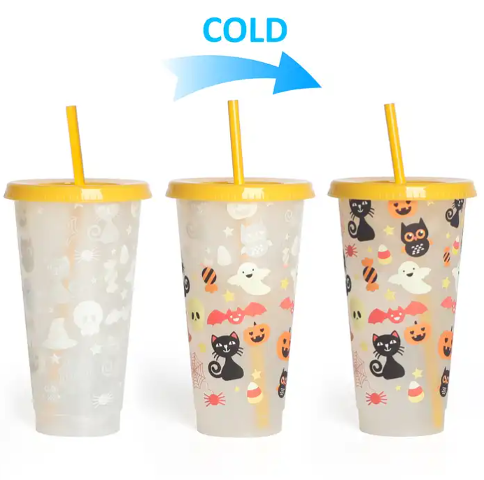 Halloween Themed Cold Color Changing Cups