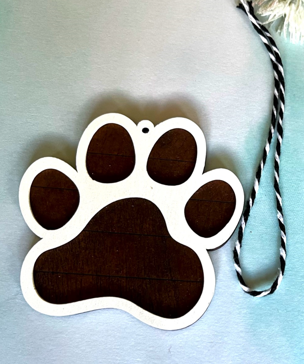 MDF Paw Ornament ( Not for sub)