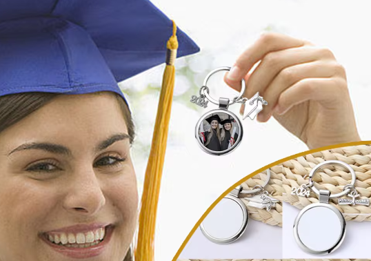 Graduation Keychain with charms (Sublimation)