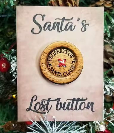 Santa's Lost Button MDF