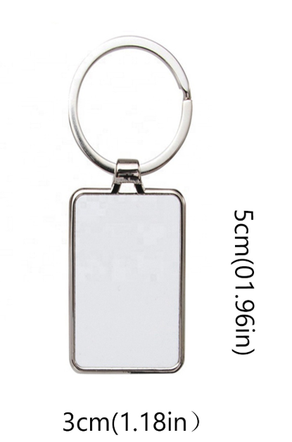 🔑 Metal Sublimation Keychains with Aluminum Insert