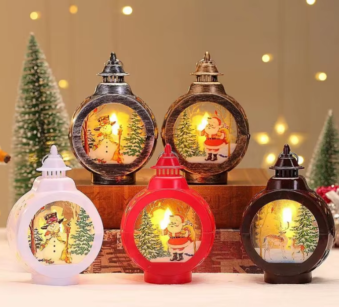 ✨ Round Antique Bronze LED Storm Lantern (For Sublimation) ✨