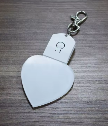 LED Light up Acrylic Heart Keychains (Sublimation & Vinyl)