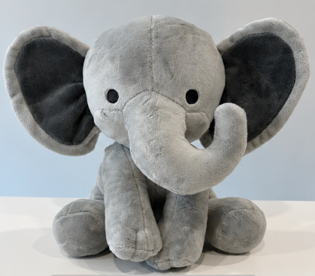 Plush Elephant for Birth Stats | Sublimation & HTV Blank | Baby Keepsake Gift