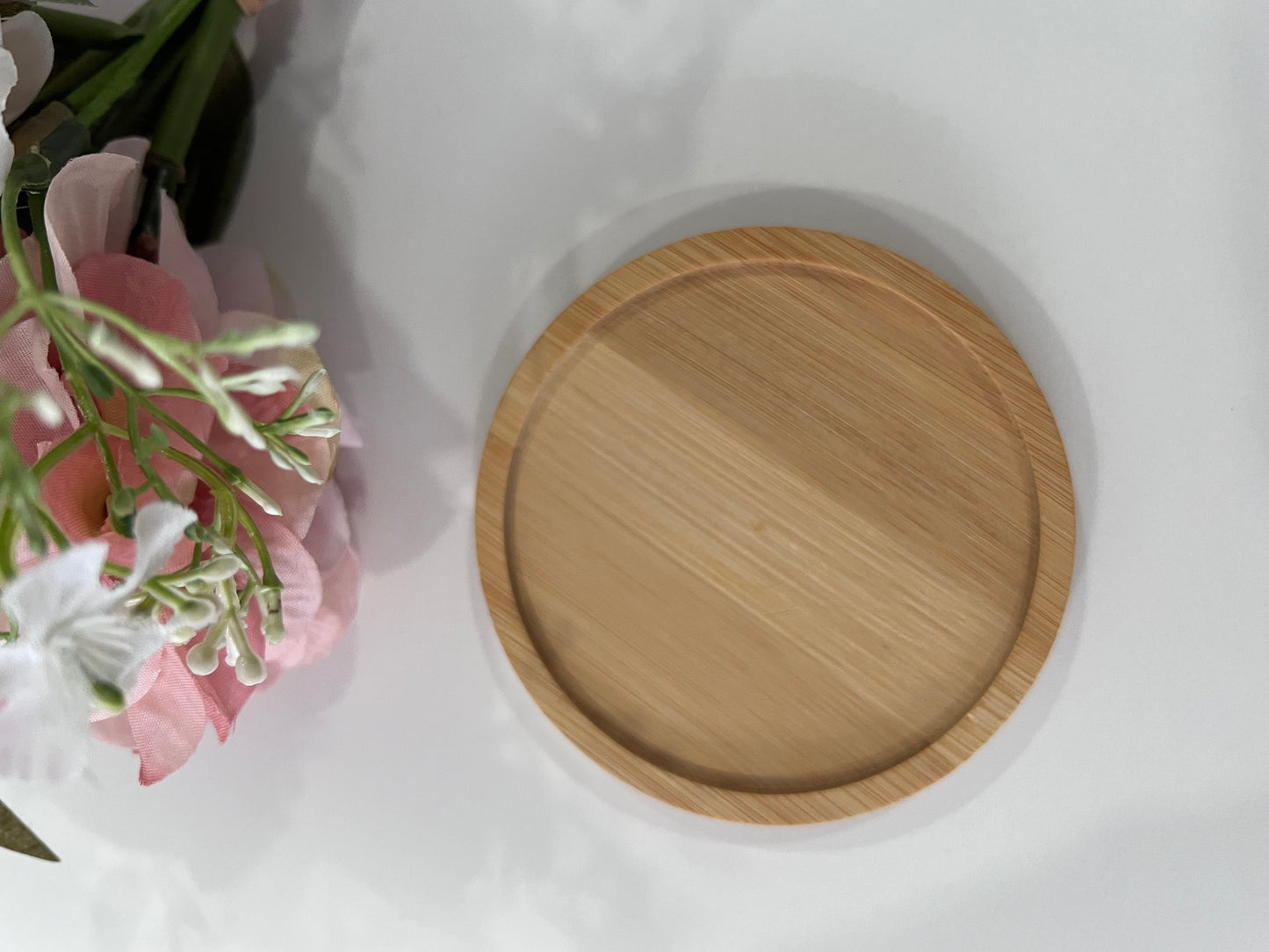 Flower Pot (Sublimation Ready) with Bamboo Base
