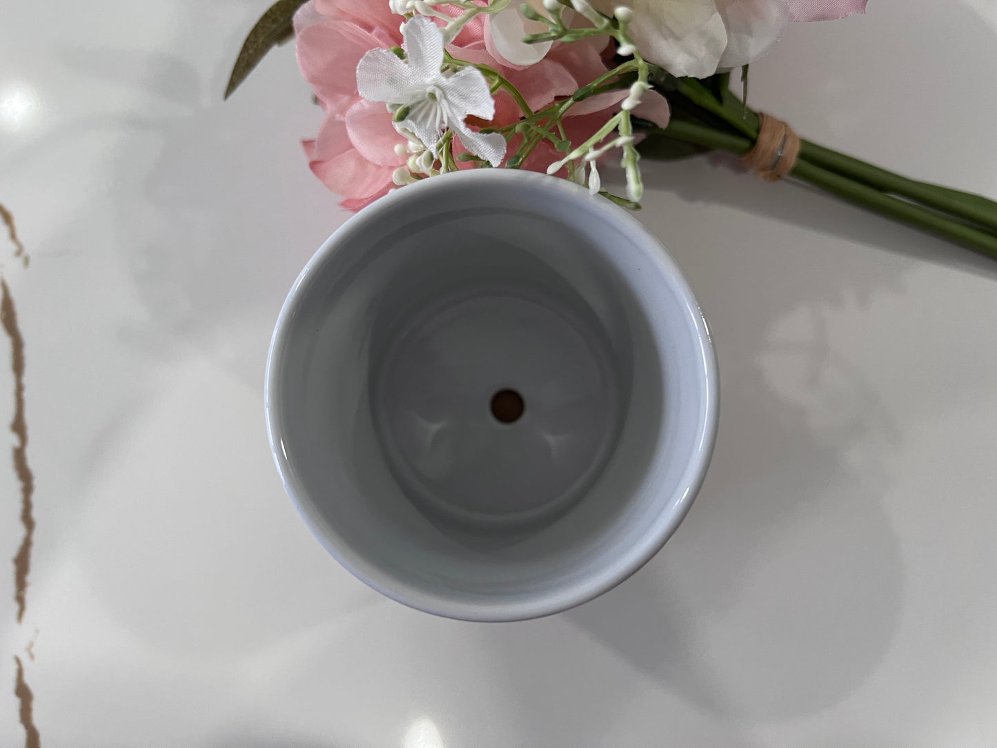 Flower Pot (Sublimation Ready) with Bamboo Base