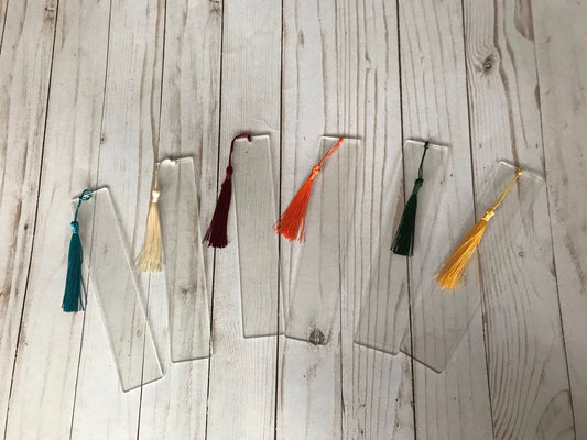 Acrylic Bookmarks with Tassels