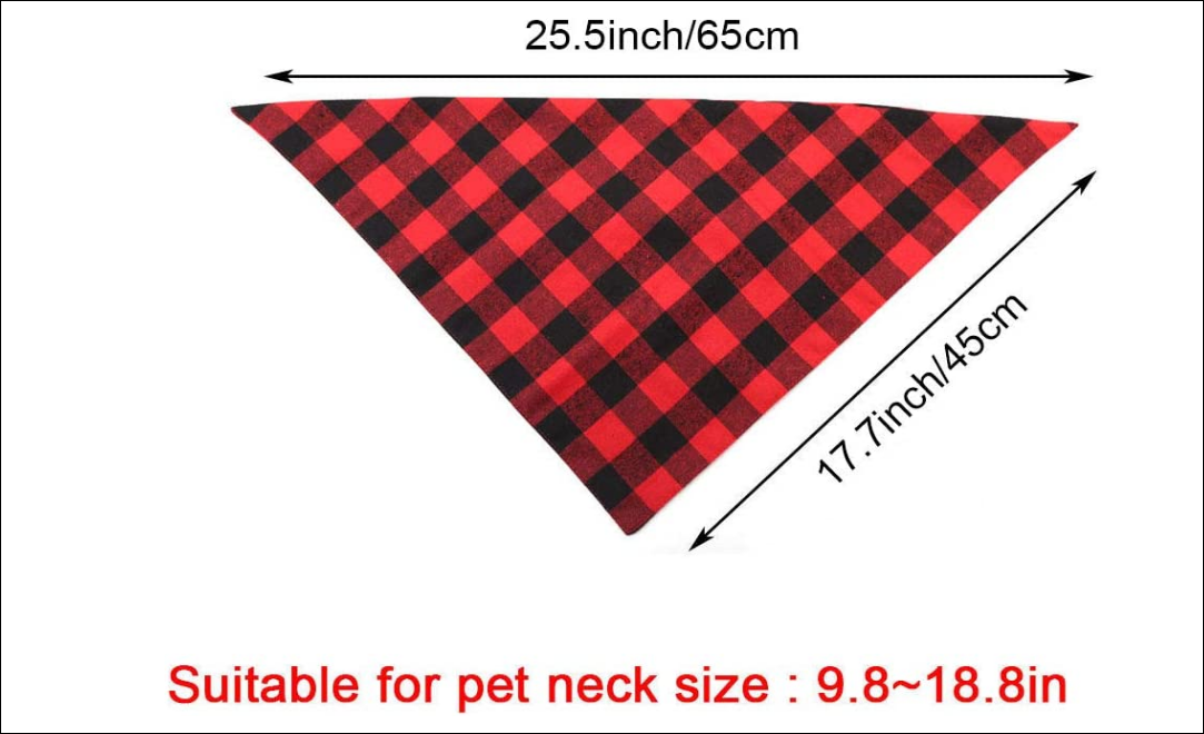 Red Buffalo Plaid Bandanas