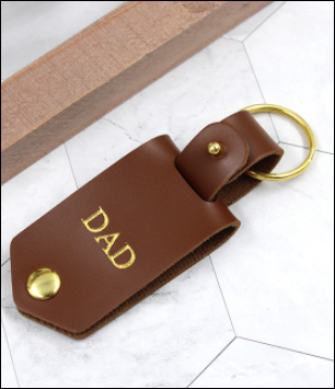 Leather Keychains with Sublimation insert