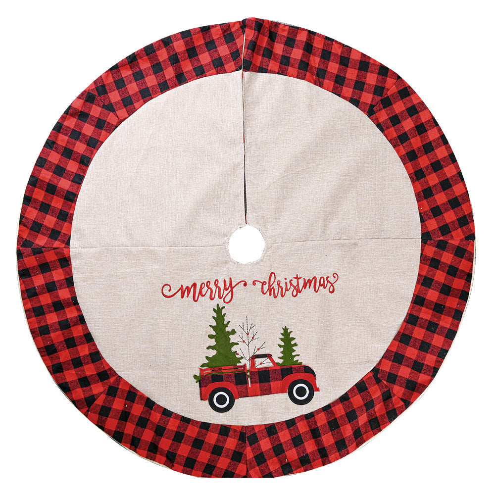 Christmas Tree Skirt - Red Truck Style