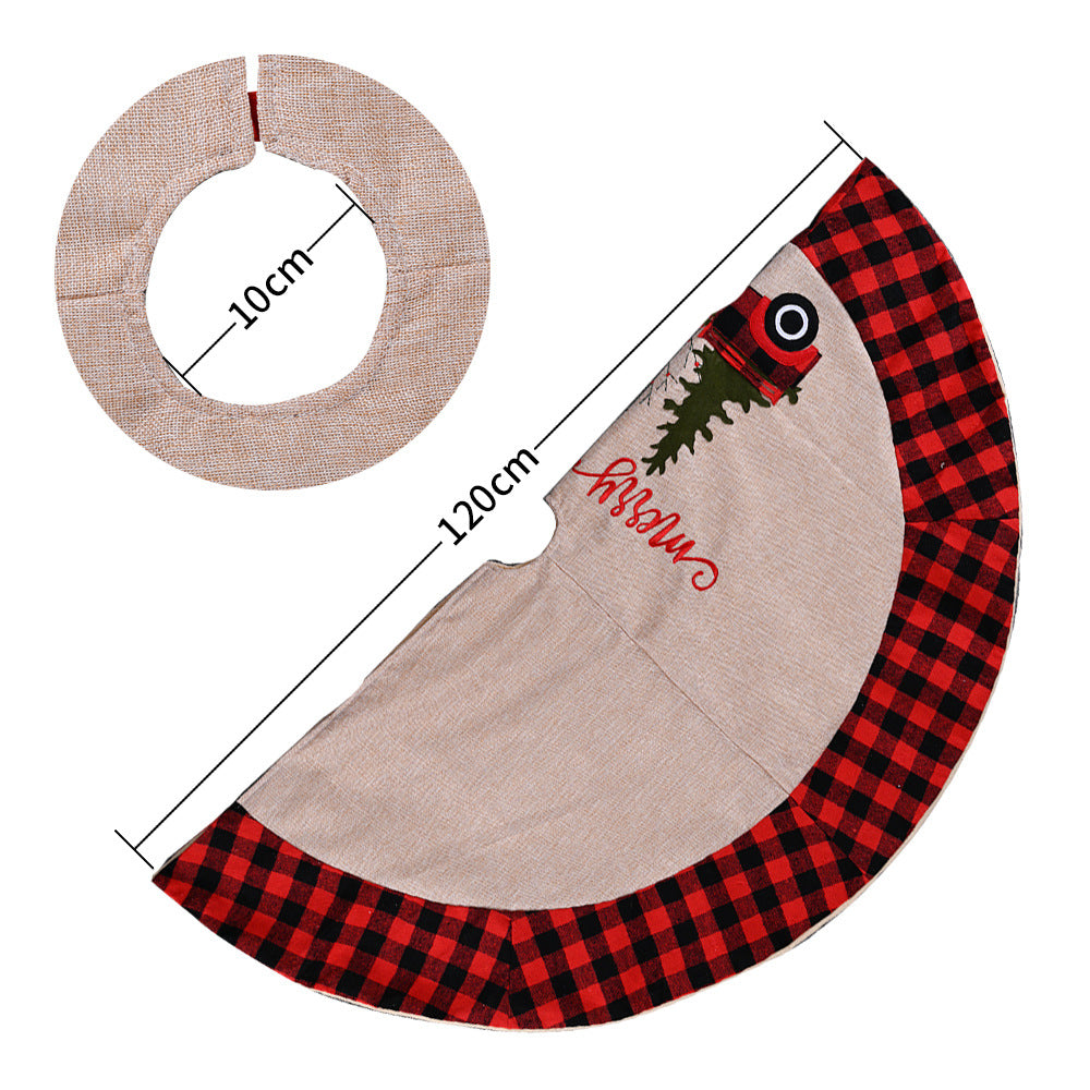 Christmas Tree Skirt - Red Truck Style