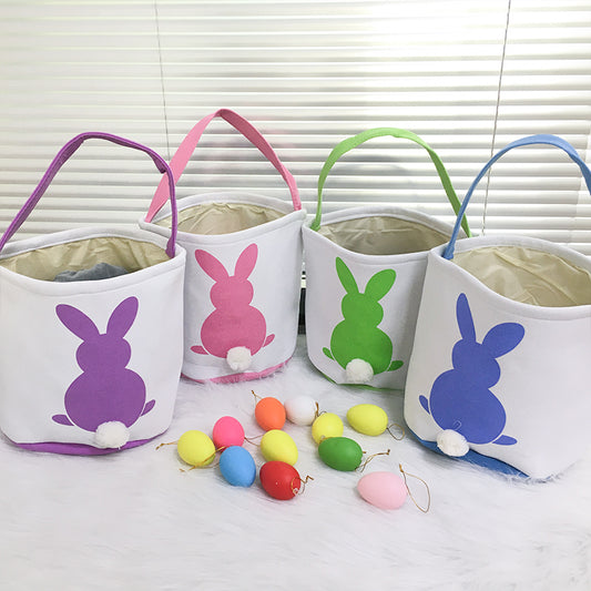 Fluffy Tail Easter Basket/Bucket/Tote