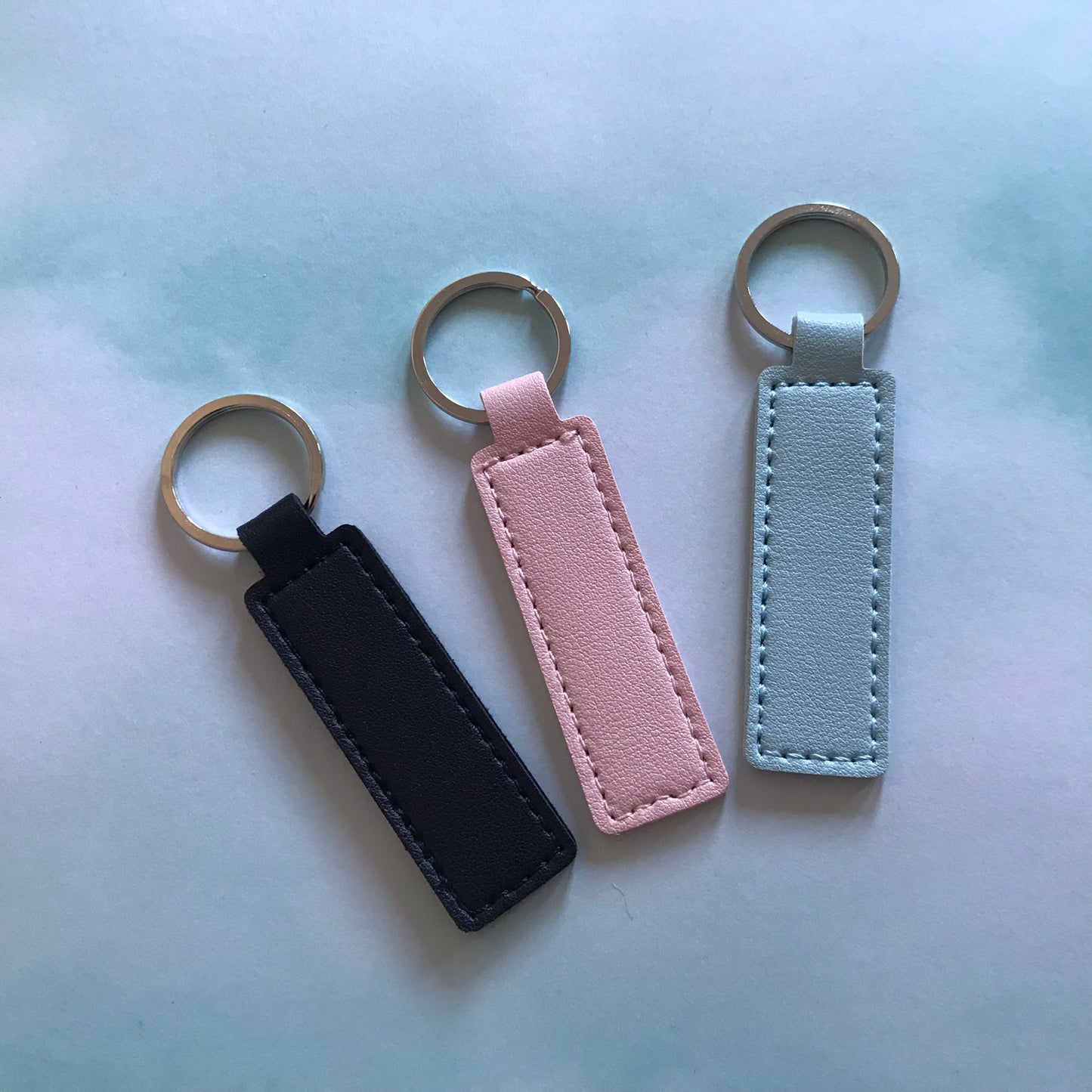 Vegan Leather Keychains