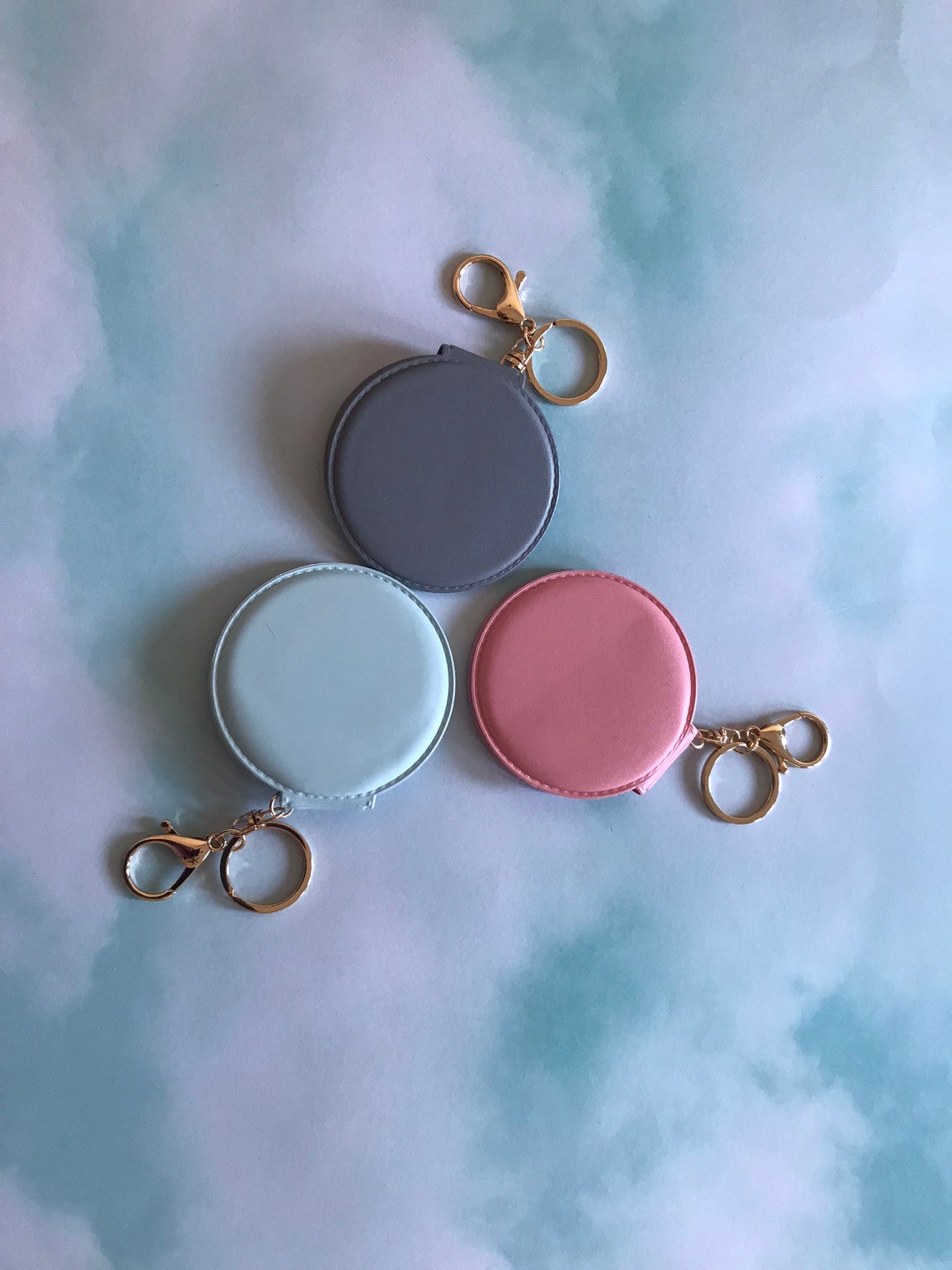 Round Mirror Keychains