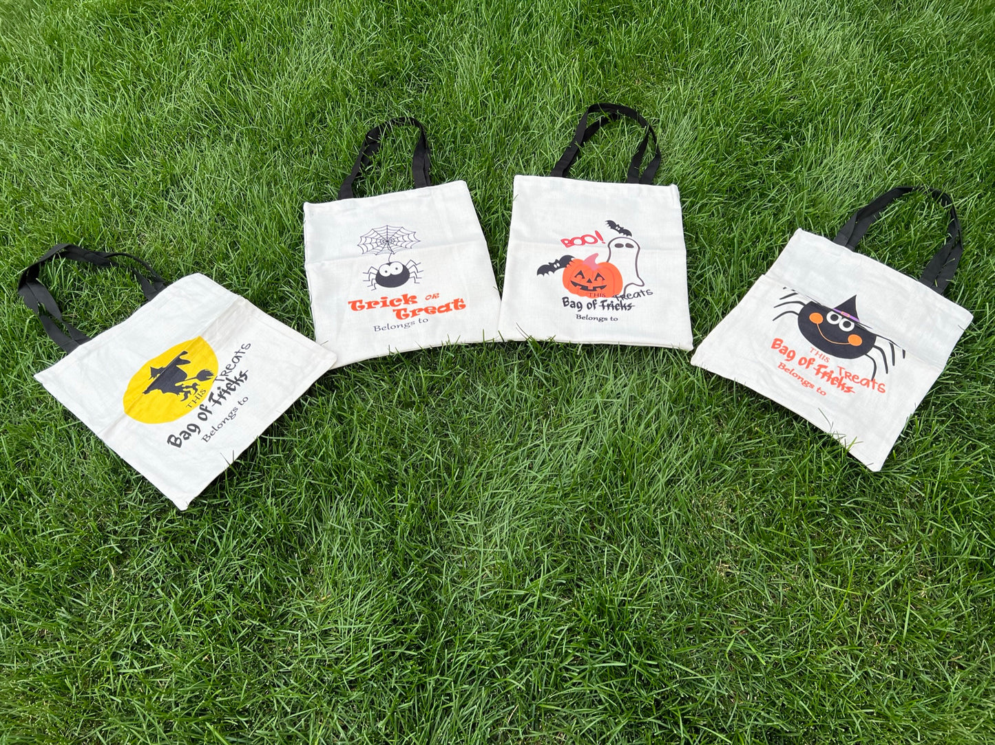 Halloween Totes (Sublimation Ready) with black handles