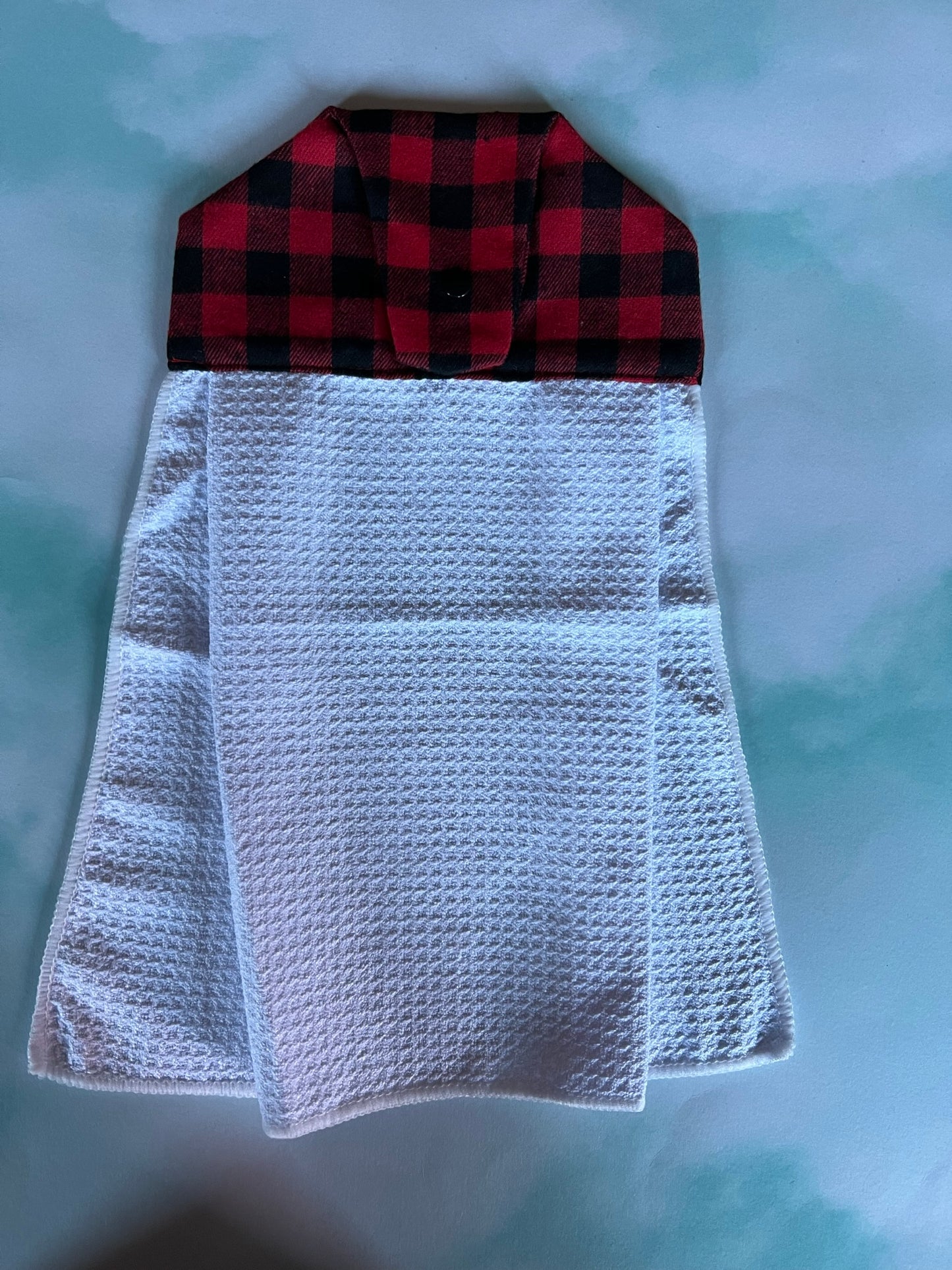 Red Plaid Top Tea towels