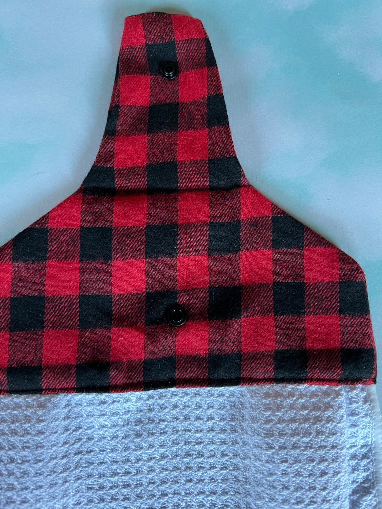 Red Plaid Top Tea towels