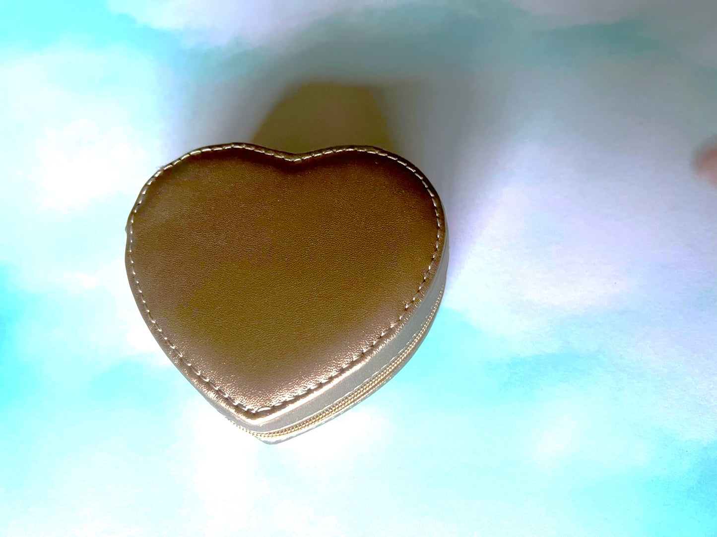 Travel Jewellery Case -heart shaped