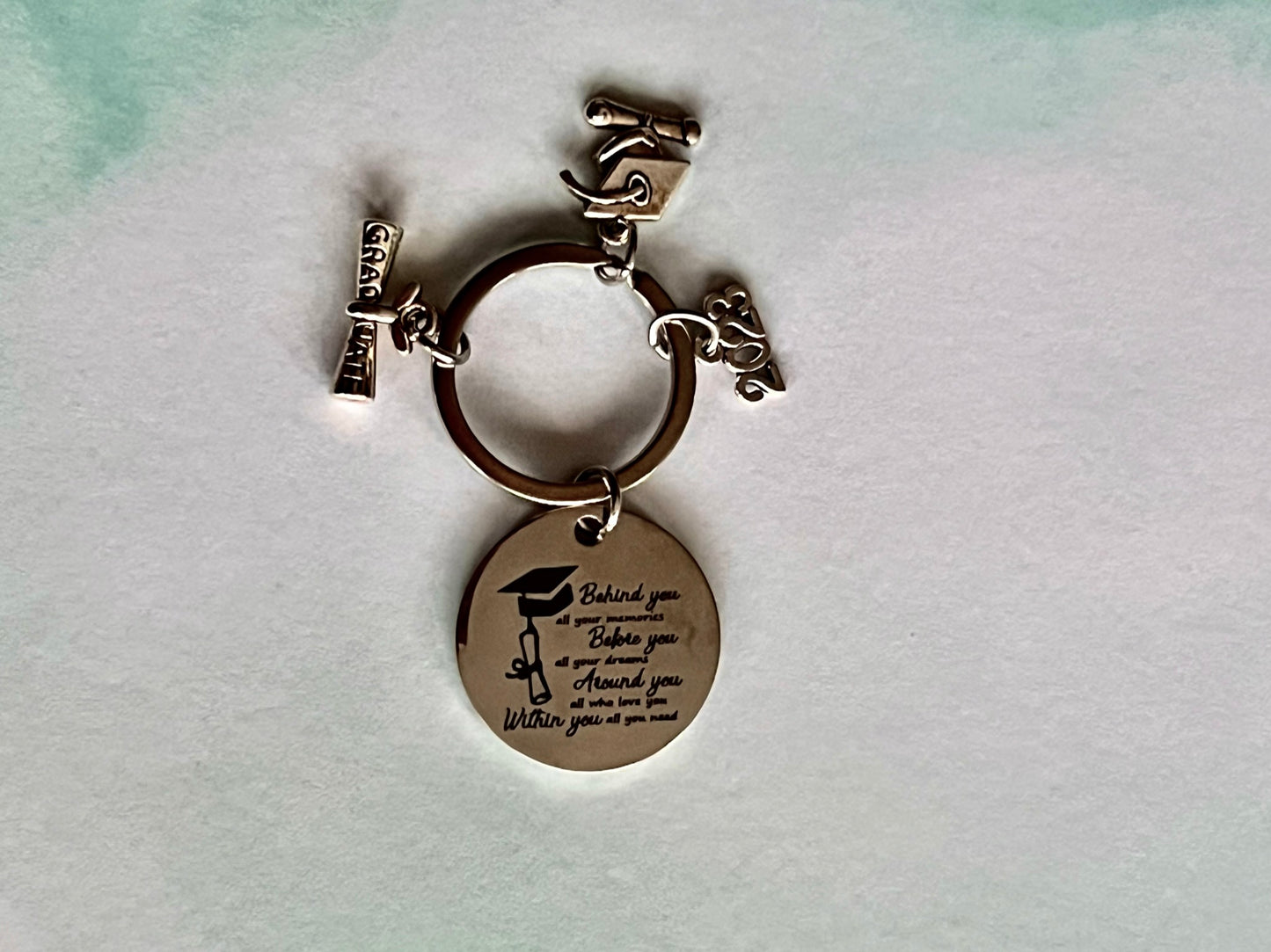 Graduation Keychain with charms - Behind You