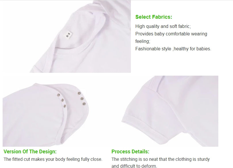 Baby body suits - Sublimation Ready