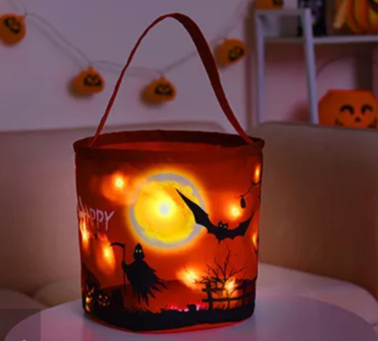 Light Up Halloween Totes