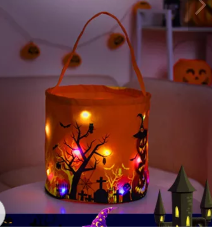 Light Up Halloween Totes