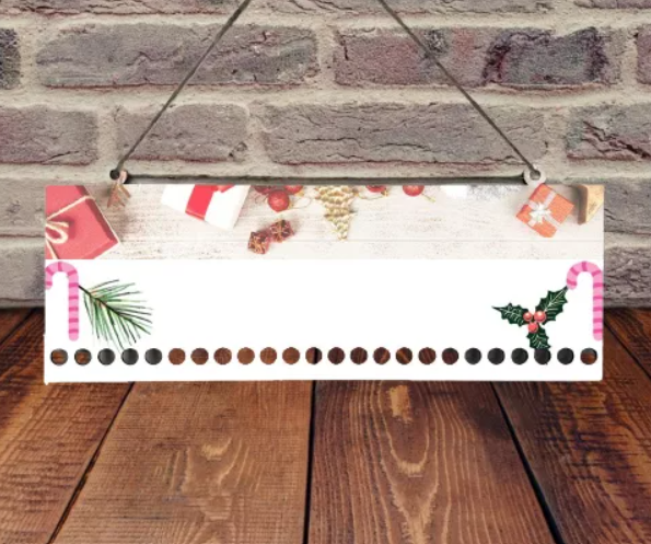 Candy Cane Advent Calendar (Sublimation Ready)