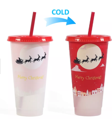 Christmas Cold Color Changing Cups