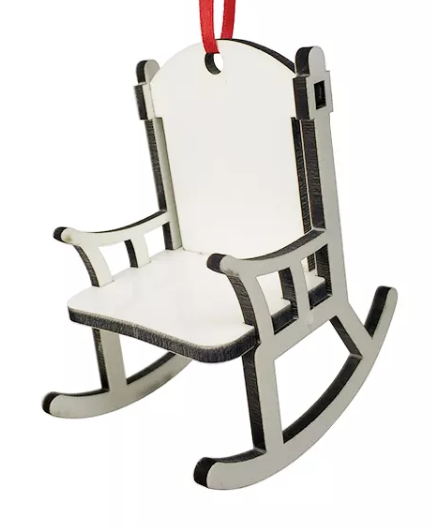 Memorial Chair Ornament for Sublimation